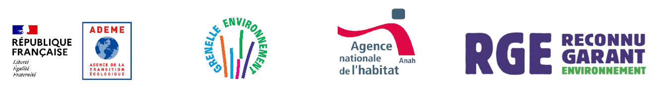 République Française · ADEME · Grenelle Environnement · Anah · RGE Reconnu Garant Environnement